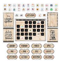 Core Decor Black, White and Wood Calendar Set*