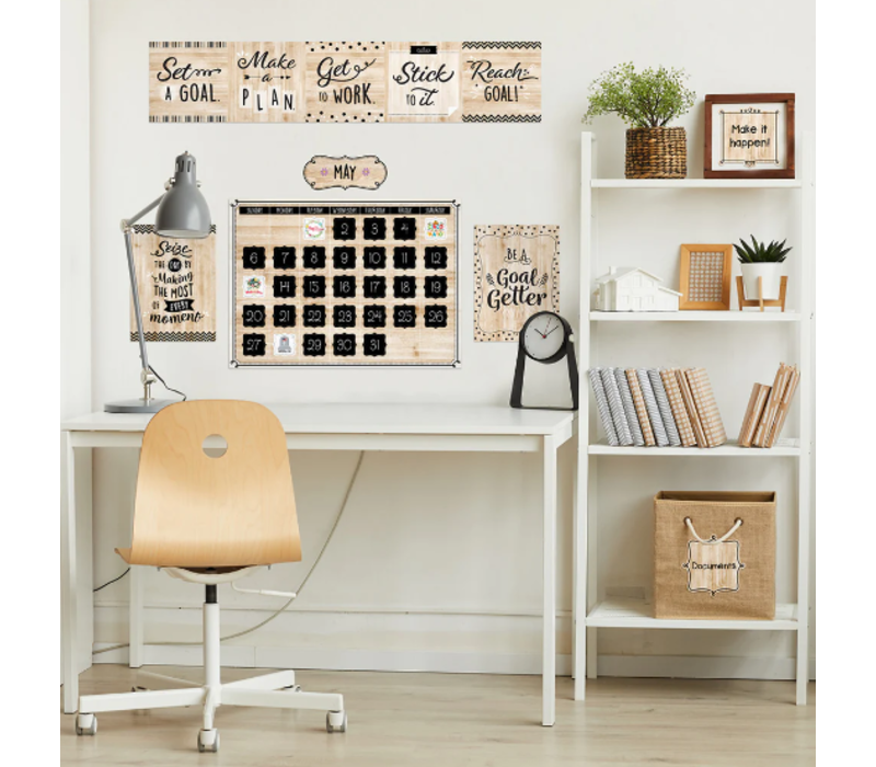 Core Decor Black, White and Wood Calendar Set*