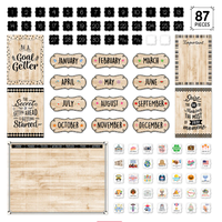 Core Decor Black, White and Wood Calendar Set*