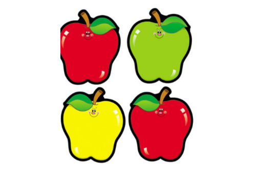 Carson Dellosa Apples Assorted Cutouts Grade PK-5