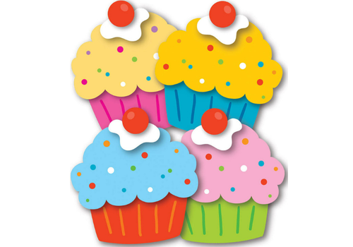 Carson Dellosa Cupcake Assorted Mini Cutouts