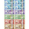 Canadian Dollars Magnetic Currency Set*