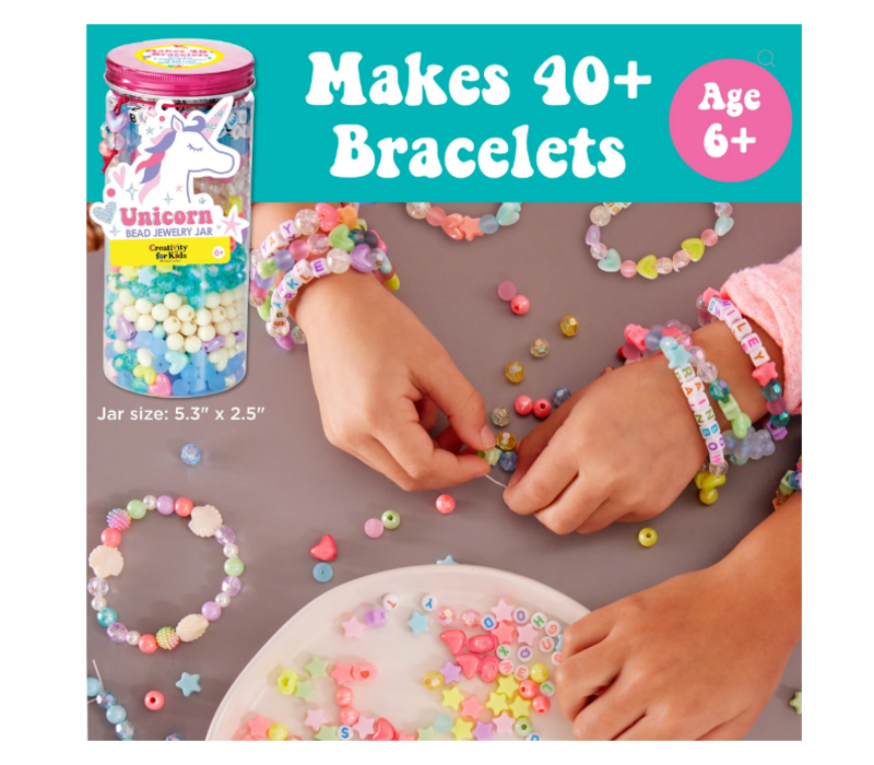 Bead Jewelry Jar Unicorn*