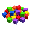 Learning Advantage 1" Hardwood Color Cubes