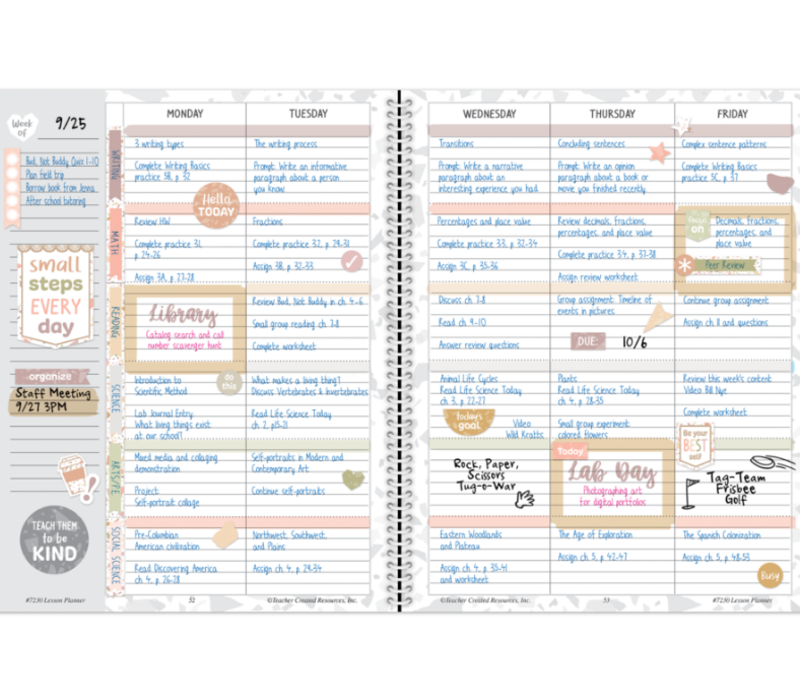 Terrazzo Tones Lesson Planner*