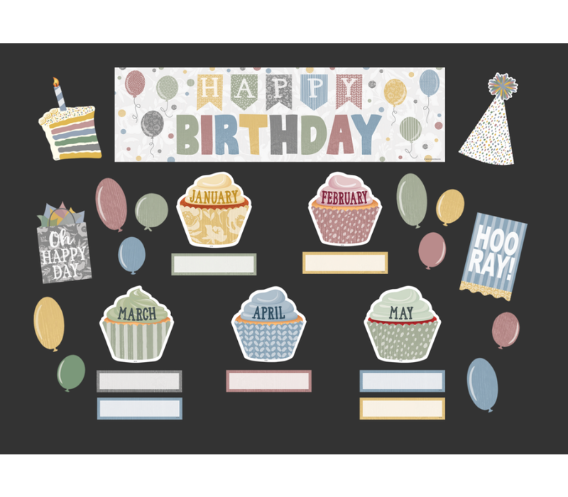 Classroom Cottage Birthdays Mini Bulletin Board*