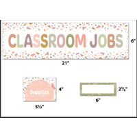 Terrazzo Tones Classroom Jobs Mini Bulletin Board*