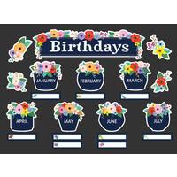 Wildflowers Birthdays Mini Bulletin Board*