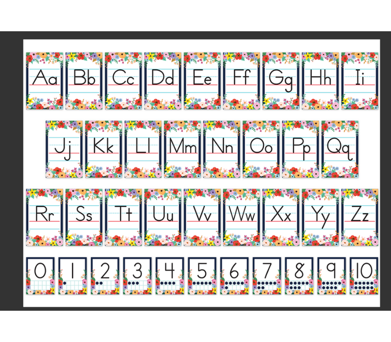 Wildflowers Alphabet Bulletin Board*