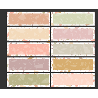 Terrazzo Tones Magnetic Labels Magnetic *