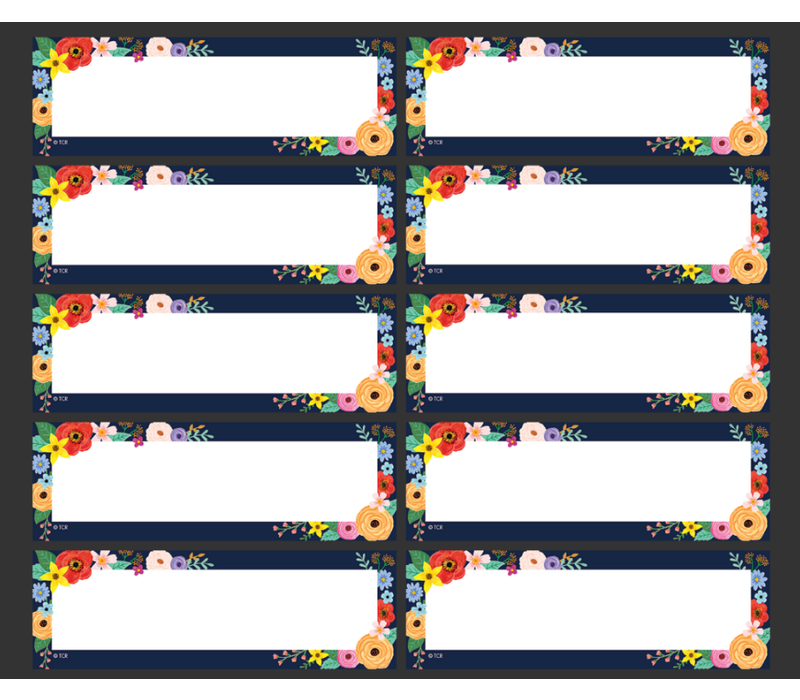 Wildflowers  Magnetic Labels  *