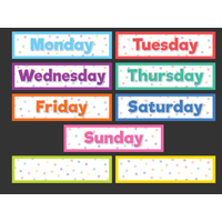 Colorful Magnetic Days of the Week*