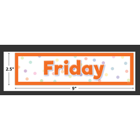 Colorful Magnetic Days of the Week*