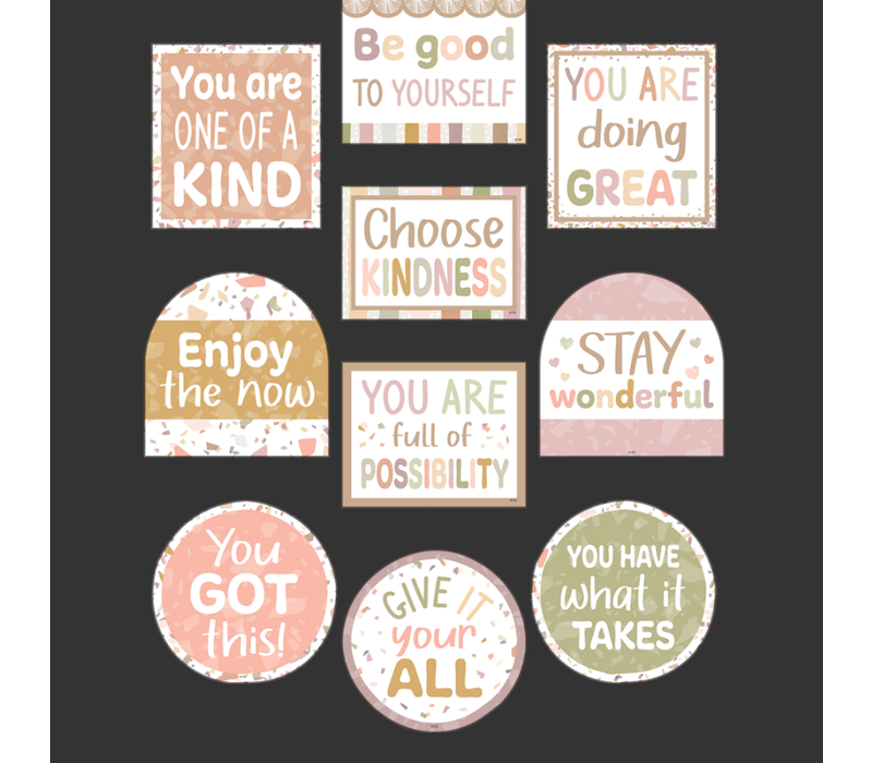 Terrazzo Tones Positive Sayings Accents*