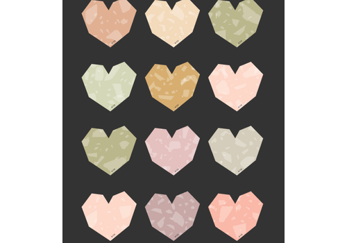 Teacher Created Resources Terrazzo Tones Hearts Mini Accents*