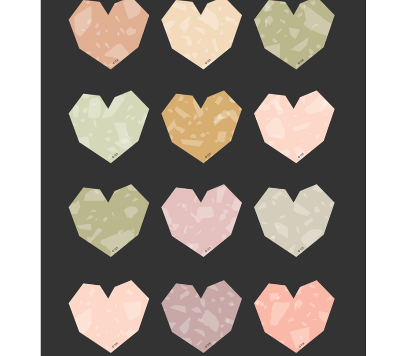Terrazzo Tones Hearts Mini Accents*