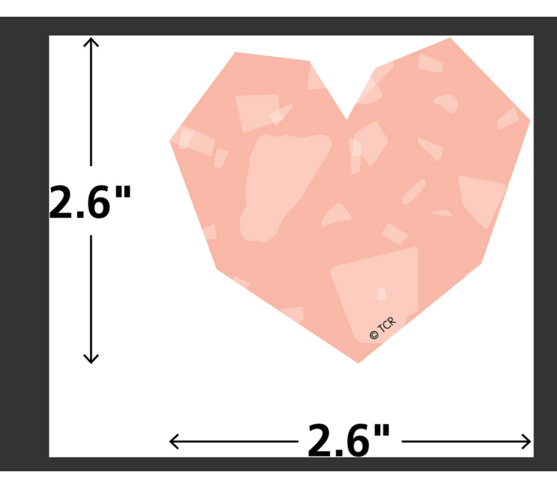 Terrazzo Tones Hearts Mini Accents*