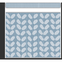 Classroom Cottage Blue Petals Straight Border Trim*