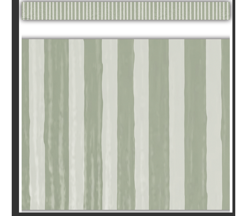 Classroom Cottage Sage Green Stripes Straight Border Trim*