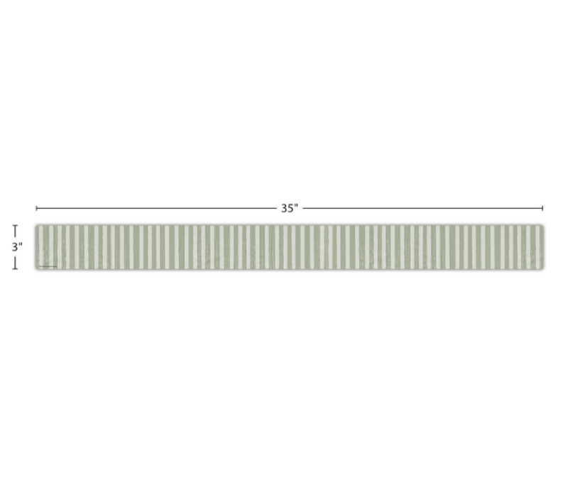 Classroom Cottage Sage Green Stripes Straight Border Trim*