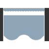 Teacher Created Resources Cottage Blue Scalloped Border Trim*
