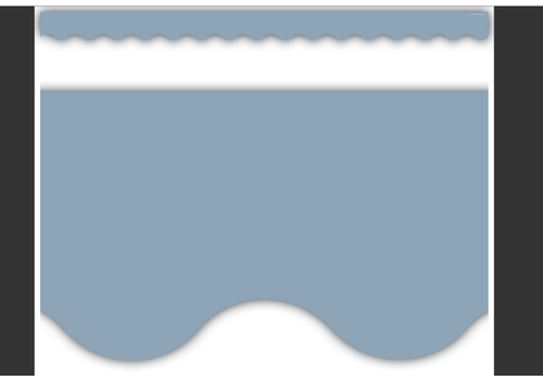 Teacher Created Resources Cottage Blue Scalloped Border Trim*
