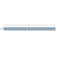 Cottage Blue Scalloped Border Trim*