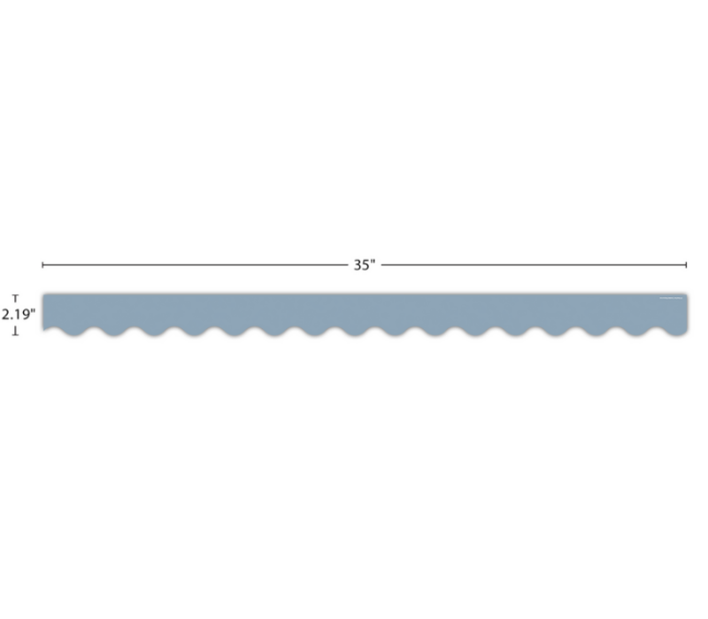 Cottage Blue Scalloped Border Trim*