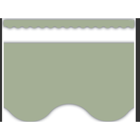 Sage Green Scalloped Border Trim*