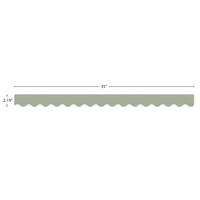 Sage Green Scalloped Border Trim*