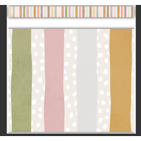 Terrazzo Tones Stripes Straight Border Trim