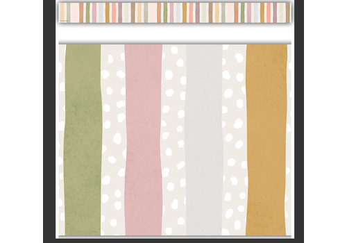 Teacher Created Resources Terrazzo Tones Stripes Straight Border Trim
