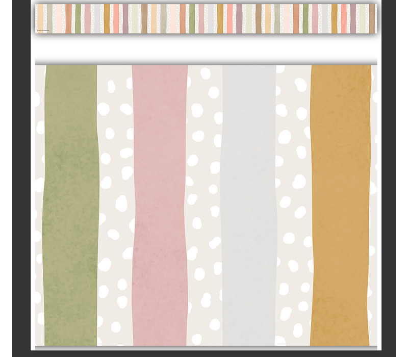 Terrazzo Tones Stripes Straight Border Trim