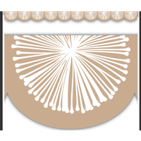 Natural Poms Scalloped Die-Cut Border Trim*