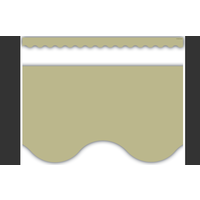 Olive Green Scalloped Border Trim*