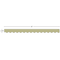 Olive Green Scalloped Border Trim*