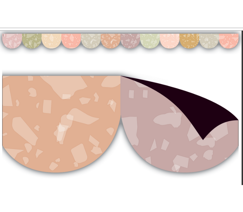 Terrazzo Tones Scalloped Magnetic Border