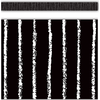 Black with White Pinstripes Straight Border Trim