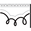 Teacher Created Resources White with Black Squiggles Die-Cut Border Trim*