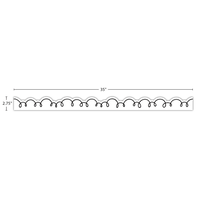 White with Black Squiggles Die-Cut Border Trim*