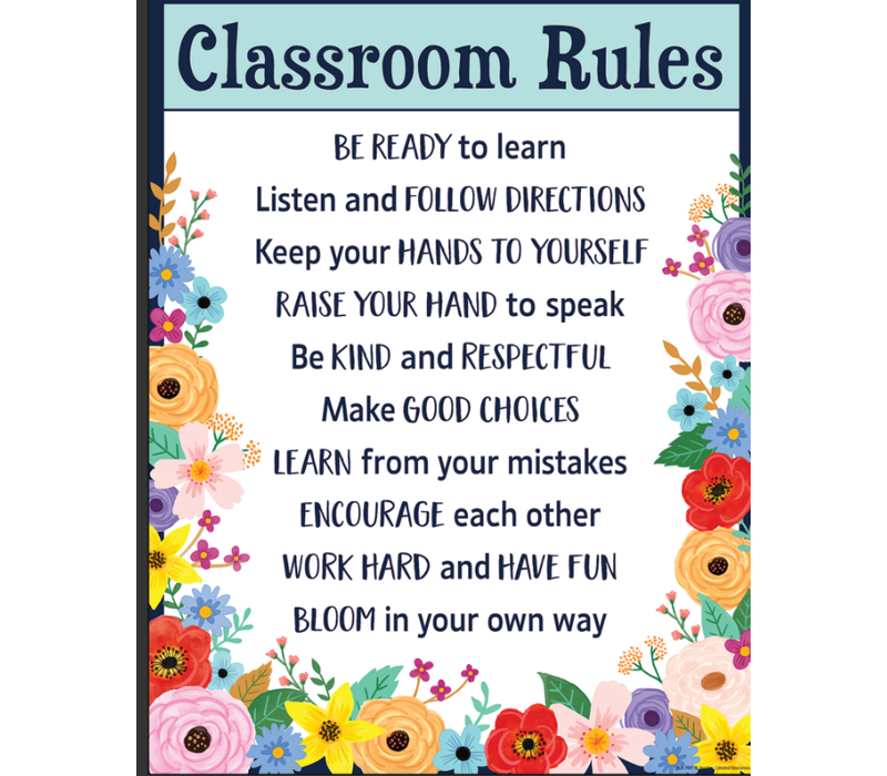 Wildflowers Classroom Rules Chart*