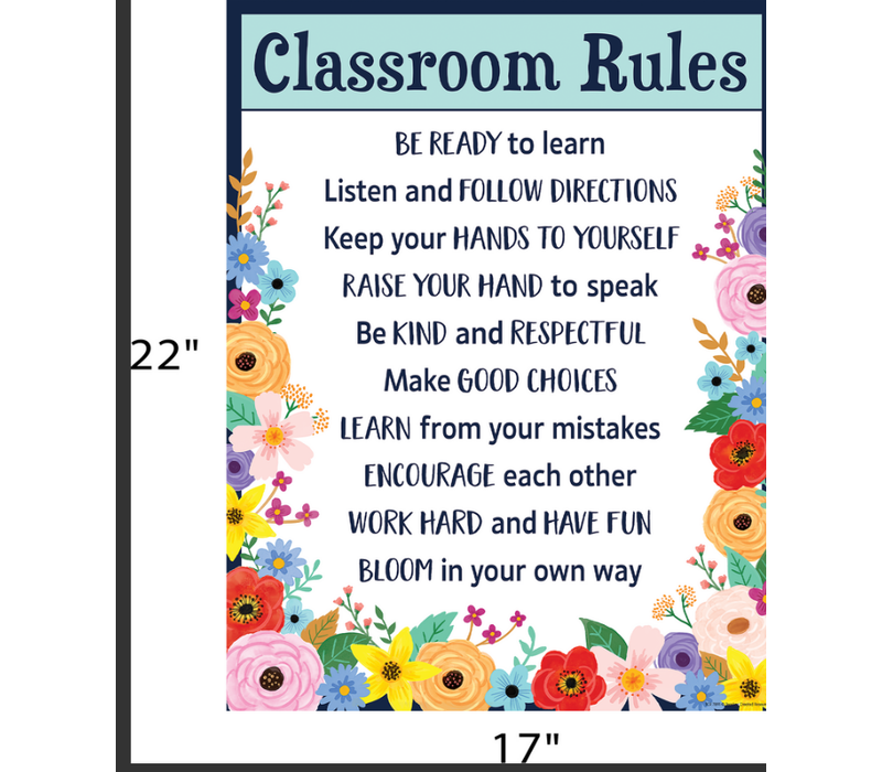 Wildflowers Classroom Rules Chart*