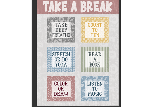 Teacher Created Resources Classroom Cottage Take a Break Chart*