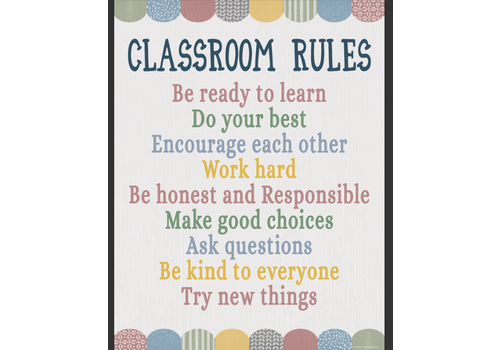 Teacher Created Resources Classroom Cottage Classroom Rules Chart* Teacher Created Resources Classroom Cottage Classroom Rules Chart*
