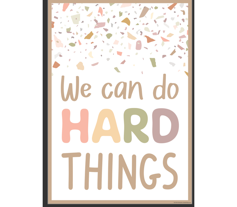 We Can Do Hard Things Positive Poster*