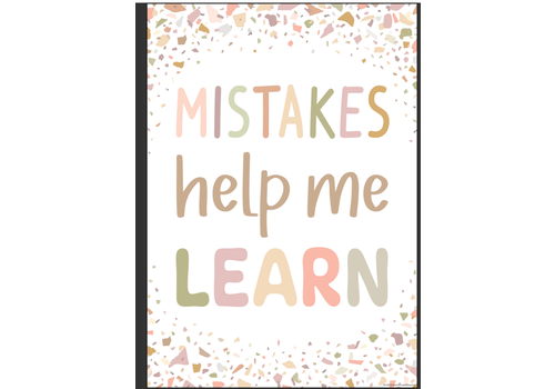 Teacher Created Resources Mistakes Help Me Learn Positive Poster