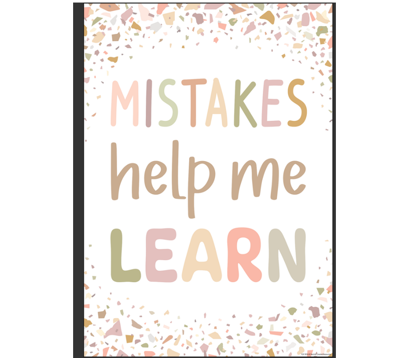 Mistakes Help Me Learn Positive Poster*