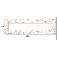 Terrazzo Tones Flat Name Plates*