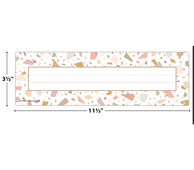 Terrazzo Tones Flat Name Plates*