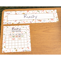 Terrazzo Tones Flat Name Plates*